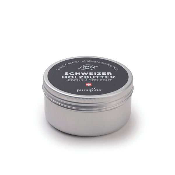 Natürliche Schweizer Holzbutter zur Pflege aller Holzgegenstände.