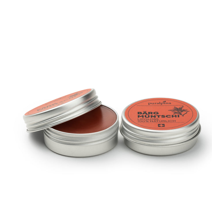 Bärgmüntschi Lipgloss 10ml, Dose offen