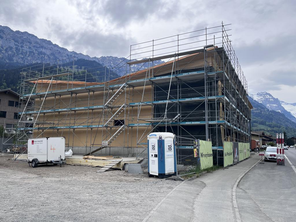 Baustelle des Neubau