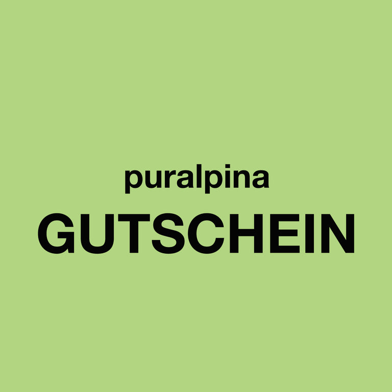 Gutschein für den puralpina Onlineshop