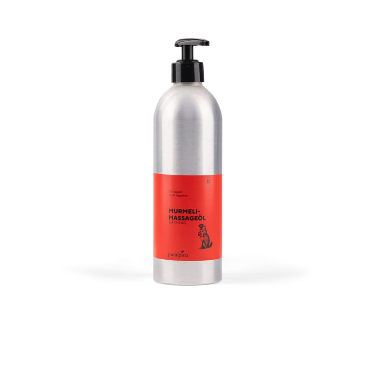 Huile de massage Murmeli de puralpina – ingrédients végétaux des Alpes