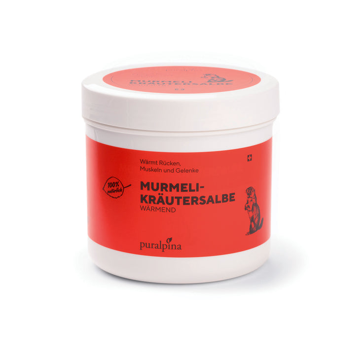 Pommade à base de plantes Marmot, chauffante, 500 ml – chaleur intense pour le dos, les muscles et les articulations