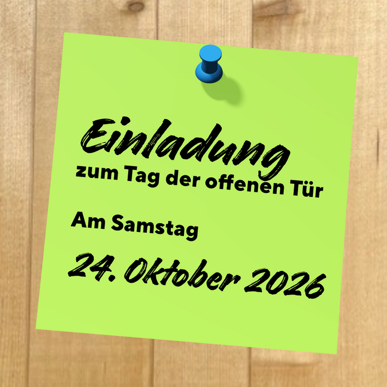 Post-it mit Einladung