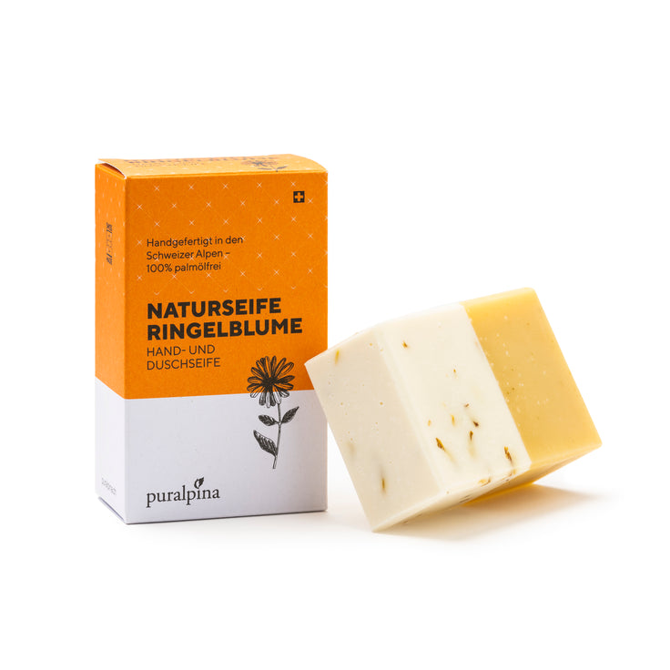 Naturseife Ringelblume, Hand- und Duschseife